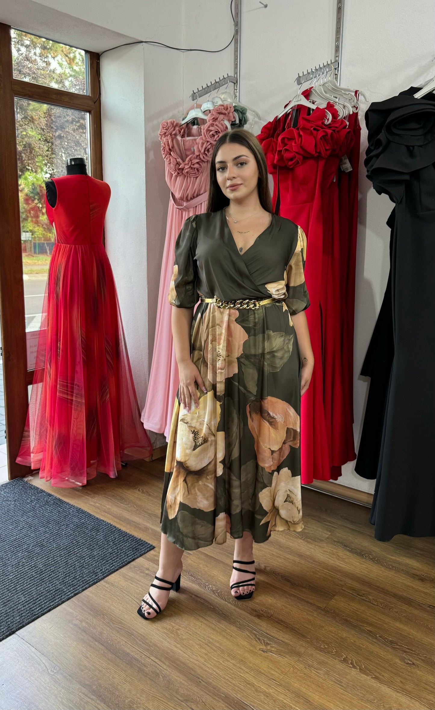 Rochie Stana Kaki