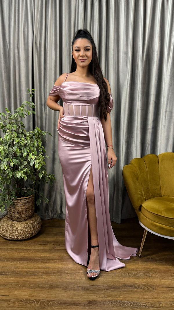 Rochie Tifanny Roz Pudrat